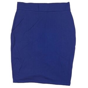 Chic Royal Blue Pencil Skirt
